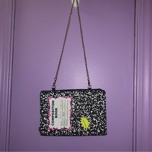 💖 betsey johnson composition book purse 💖